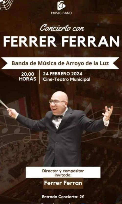 La Banda de Música ofrece un concierto dirigida por Ferrer Ferran