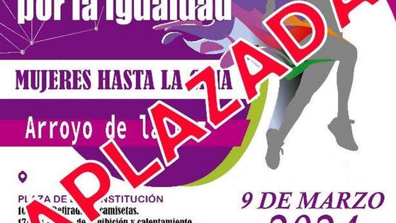 Aplazada la carrera de la mujer