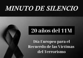 Minuto de silencio en el 20 aniversario del 11-M