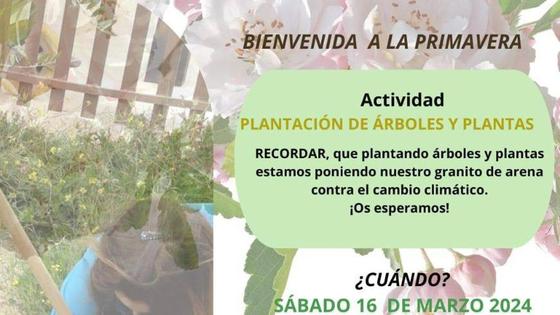Plantación de árboles para dar la bienvenida a la primavera