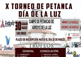 Última semana para inscribirse en el X Torneo de Petanca Día de la Luz