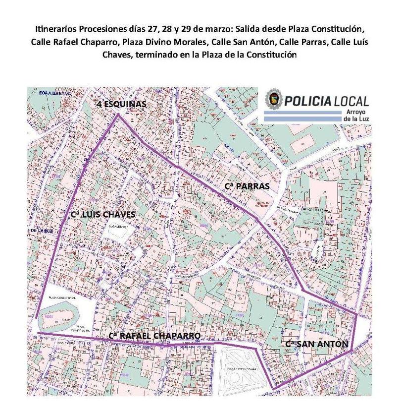 Imagen principal - Itinerarios y horarios de las procesiones de Semana Santa