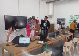 Algunos de los participantes en el taller.