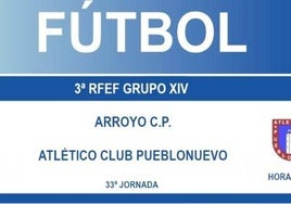 El Arroyo recibe al Pueblonuevo para la penúltima jornada de la liga