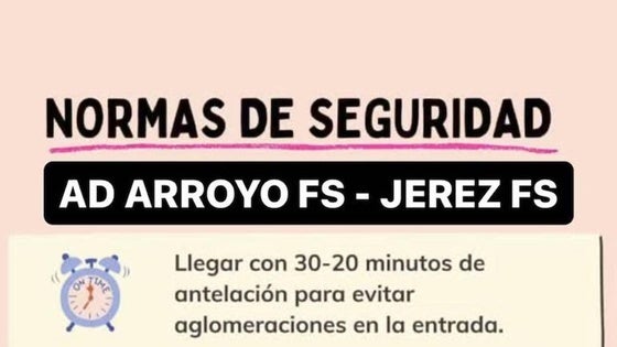 El Arroyo FS informa de las normas de seguridad para los play-off