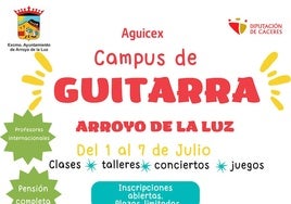 Inscripciones para la tercera edición del Campus de Guitarra de Arroyo de la Luz