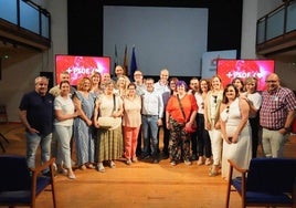 Miguel Ángel Gallardo celebra en Arroyo de la Luz el acto central comarcal para las elecciones europeas