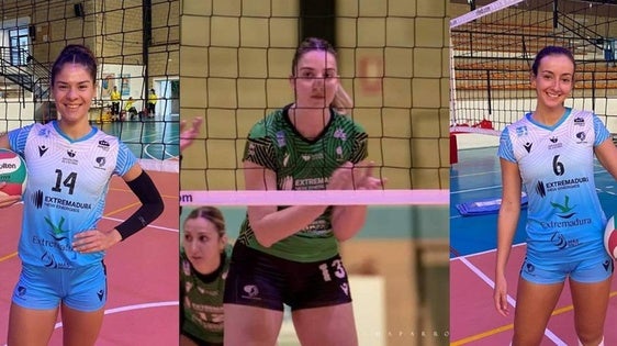 El Extremadura Arroyo desea buena suerte a 'Balbi' Ulla, Camila Olguín y Marta Ruano