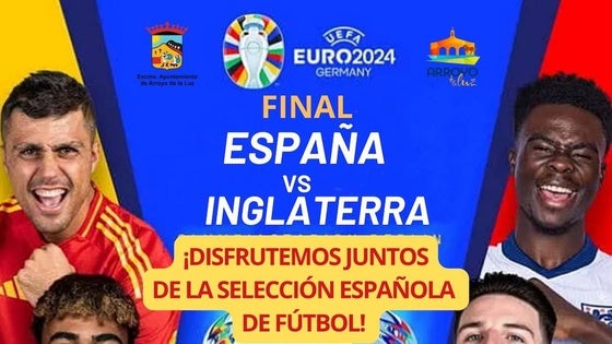 Arroyo de la Luz disfrutará de la final de la Eurocopa en una pantalla gigante