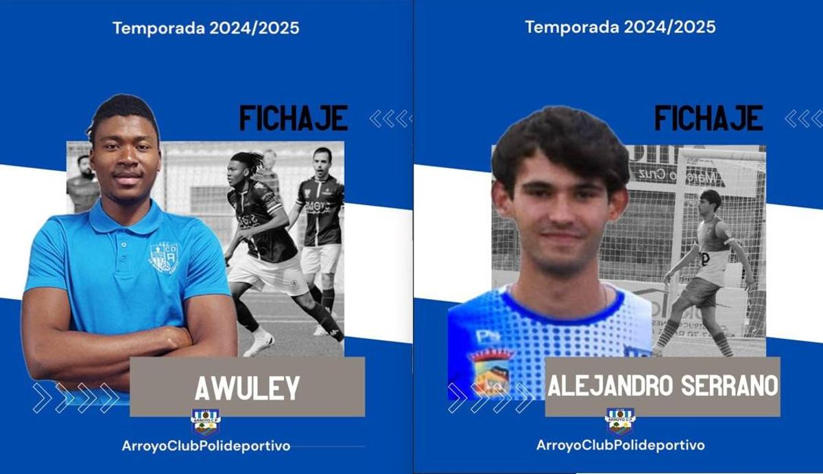 Awuley Abdul Rahman y Alejandro Serrano fichan por el Arroyo CP