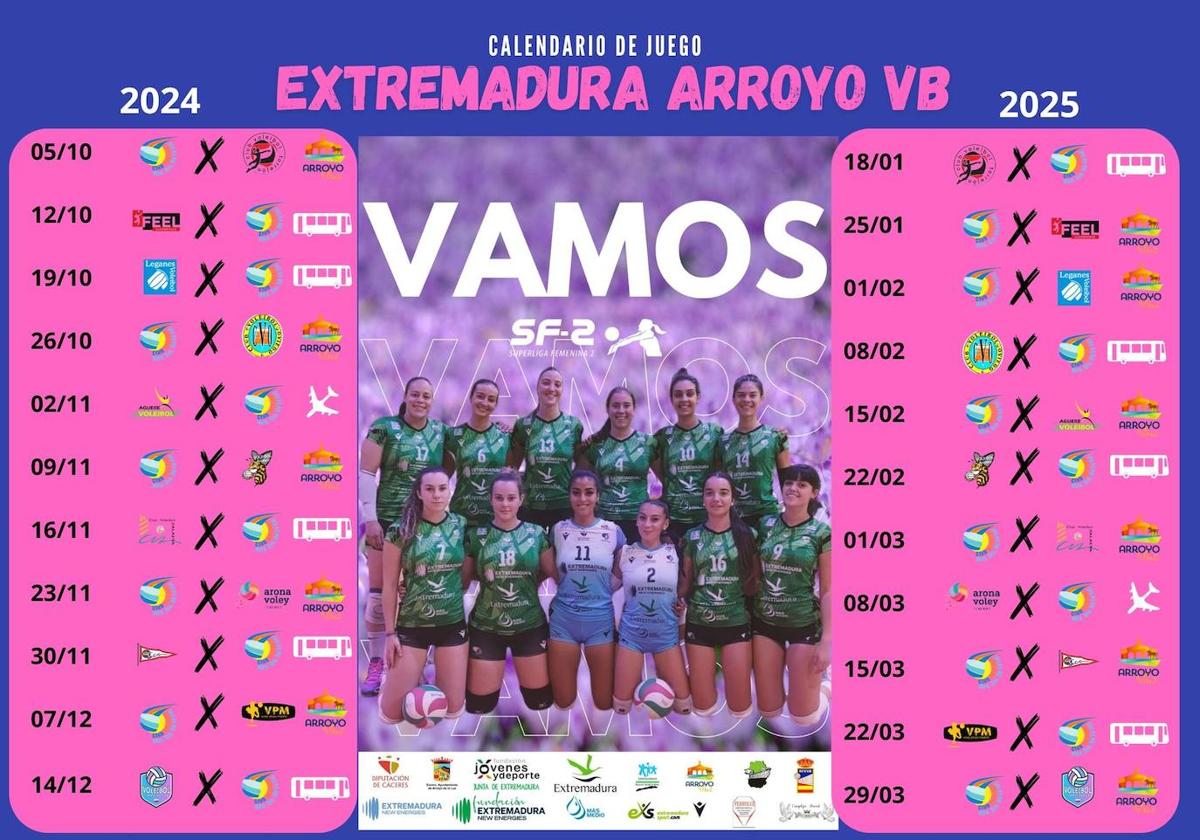 El Extremadura Arroyo ya conoce su calendario de juego