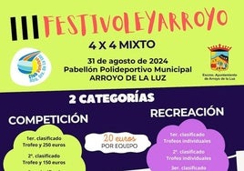 Abiertas las inscripciones para el Torneo Mixto 4x4 Festivoleyarroyo