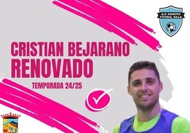 Cristian Bejarano, última renovación del Arroyo FS