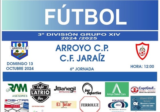 El Arroyo CP recibe en casa al Jaraíz