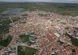 Vista aérea de Arroyo de la Luz.