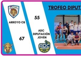 El Arroyo CB comienza su participación en el Trofeo Diputación con una victoria