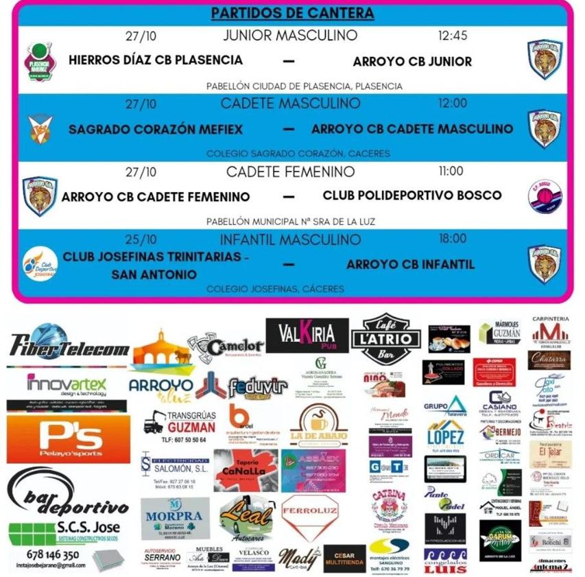 Imagen principal - El Arroyo CB se enfretará al Horteralia ADSF en la segunda jornada del Trofeo Diputación