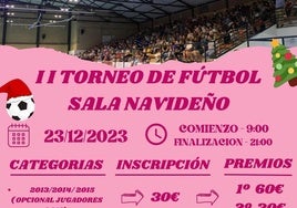 Inscripciones abiertas para el II Torneo de Fútbol Sala Navideño