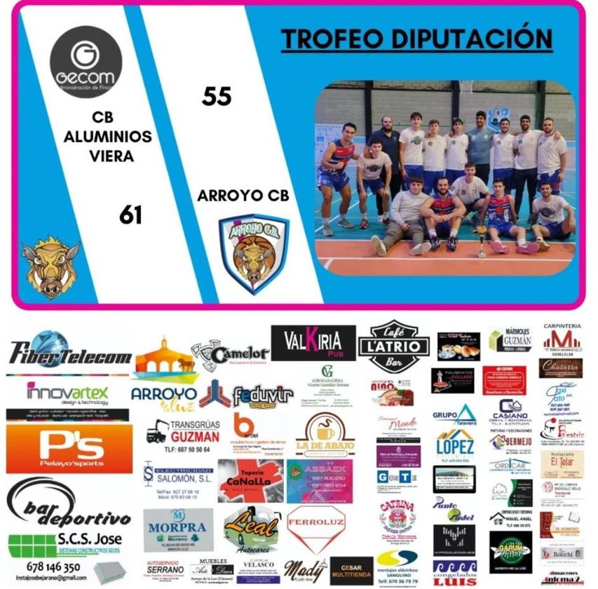 Al Arroyo CB se les escapó el partido frente al CB Aluminios Viera por solo 6 puntos