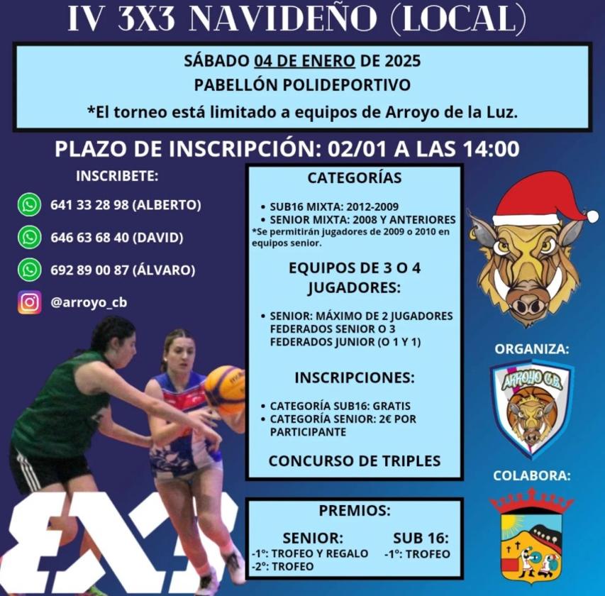 Llega la cuarta edición del 3x3 Navideño Local