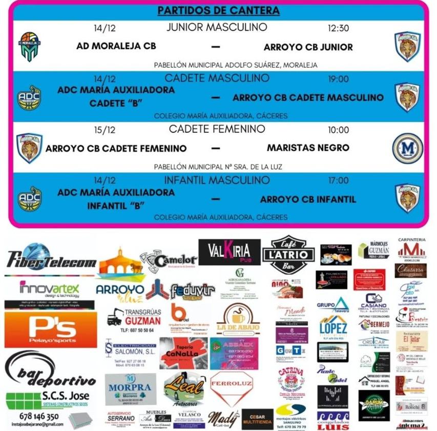 Imagen principal - El Arroyo CB se enfrenta al Horteralia ADSF en el Trofeo Diputación