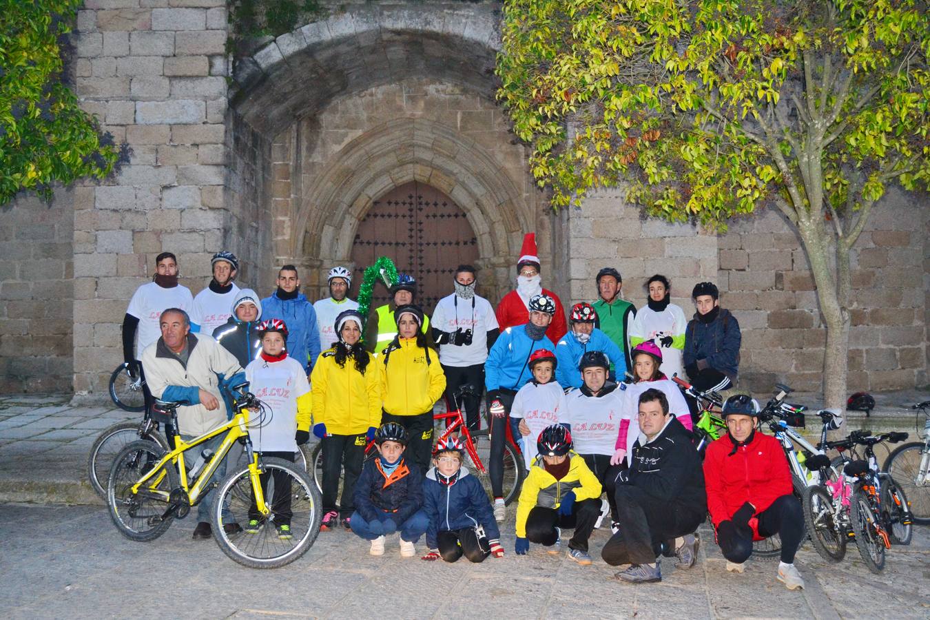 II ruta ciclista nocturna de Navidad celebrada el año pasado. 