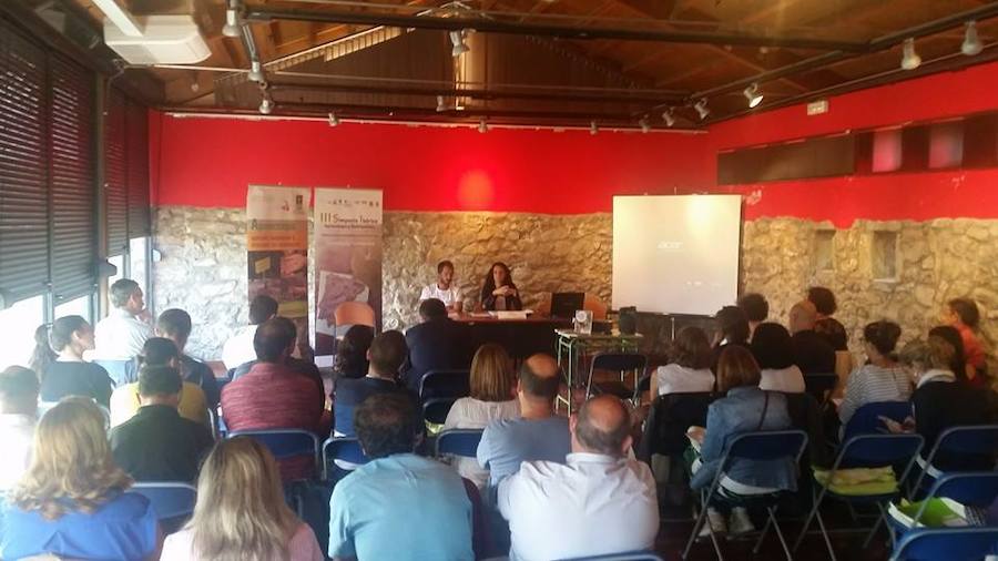 Durante el III Simposio Ibérico de Agroecología. 