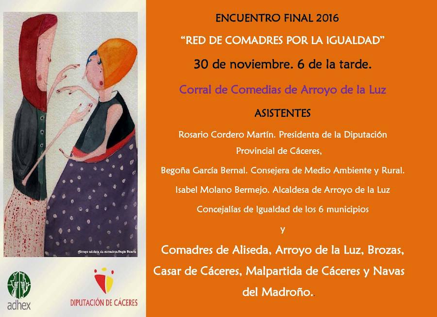 Arroyo acoge el Encuentro Final 2016 de la Red de Comadres por la Igualdad