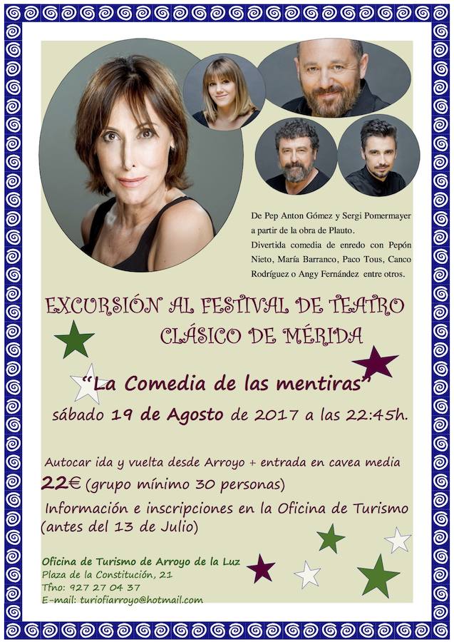 La Oficina de Turismo organiza una excursión al Festival de Teatro Clásico de Mérida