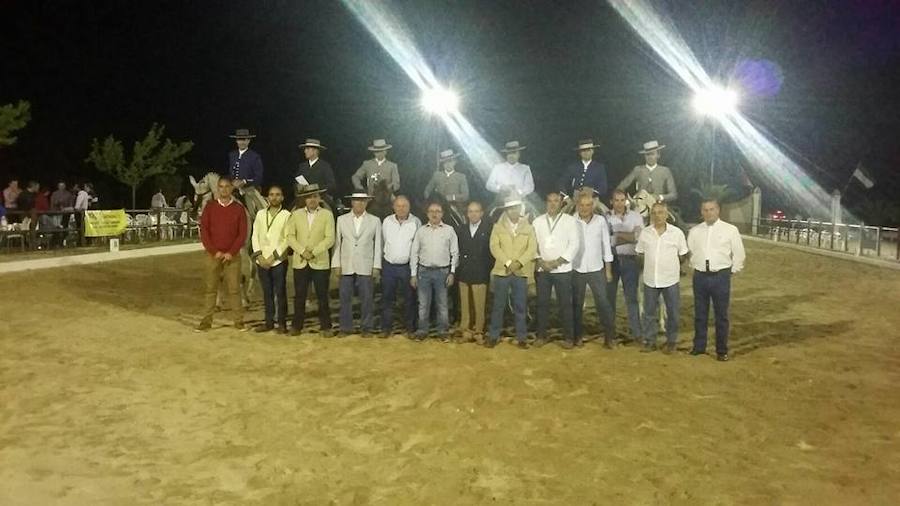 En el VII Concurso de Doma Vaquera. 