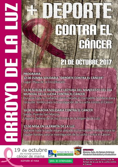 Deporte contra el cáncer en Arroyo de la Luz