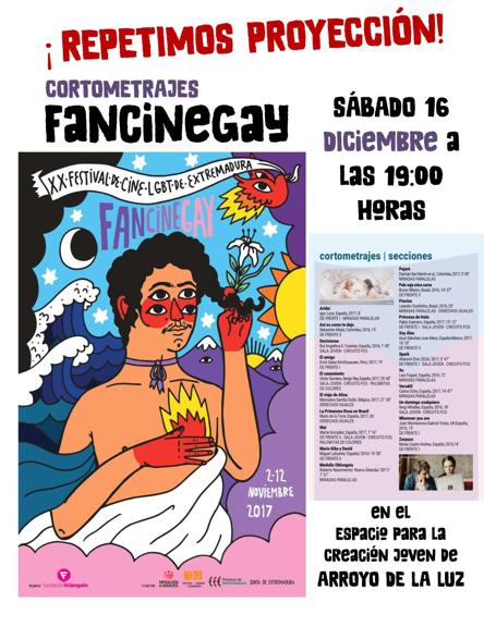 El ECJ de Arroyo de la luz acoge una nueva proyección de los cortos del Fancinegay