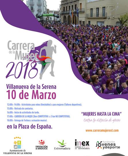 El 10 de marzo tendrá lugar la trigésima edición de la Carrera de la Mujer en Villanueva de la Serena