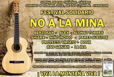 El 8 de abril se celebra en Cáceres un Festival musical solidario para salvar La Montaña
