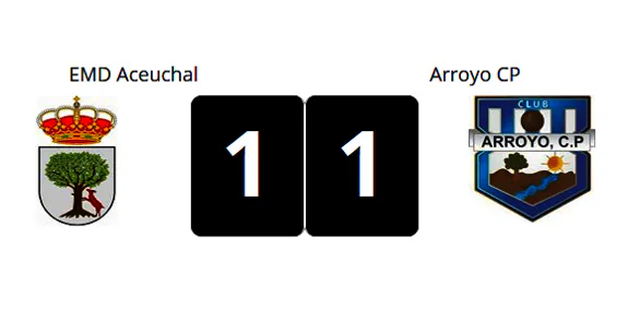 El Arroyo consigue alcanzar al Aceuchal en los últimos minutos de partido