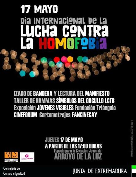 Arroyo de la Luz se suma a la lucha contra la homofobia