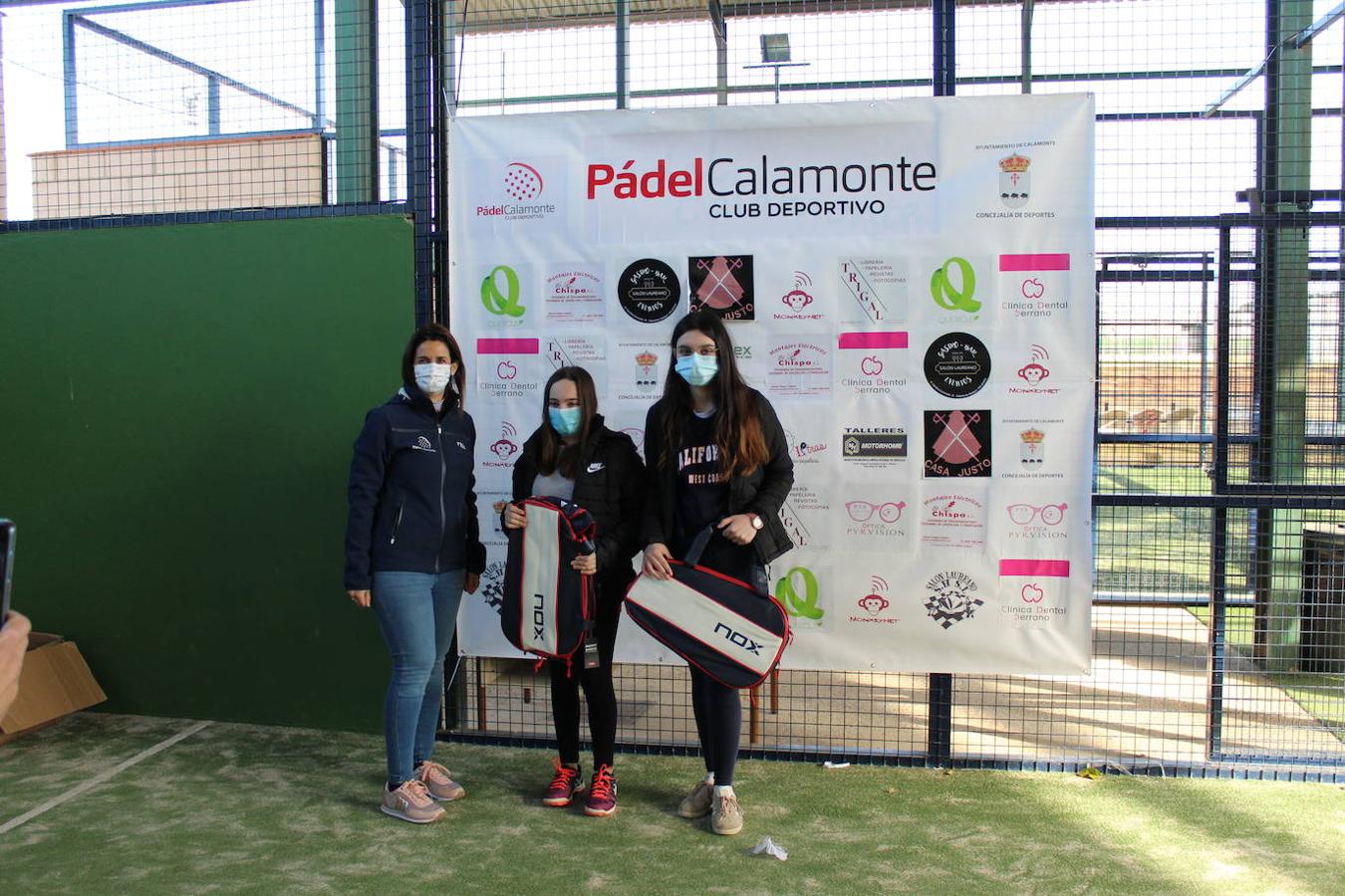Gema Barjola y Natalia Montero vencieron en la 3ª categoría femenina a Lucía Barrena y Soledad Arroyo, que no fueron a la clausura matinal