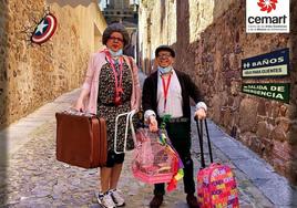 El teatro de 'Paulina y Catalino de profesión peregrinos' llega a la Plaza de España de Calamonte
