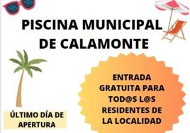 Calamonte despide la temporada de baños