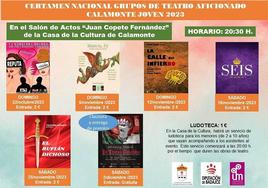 Vuelve el teatro a Calamonte con el Certamen Nacional de Teatro Aficionado de Calamonte Joven