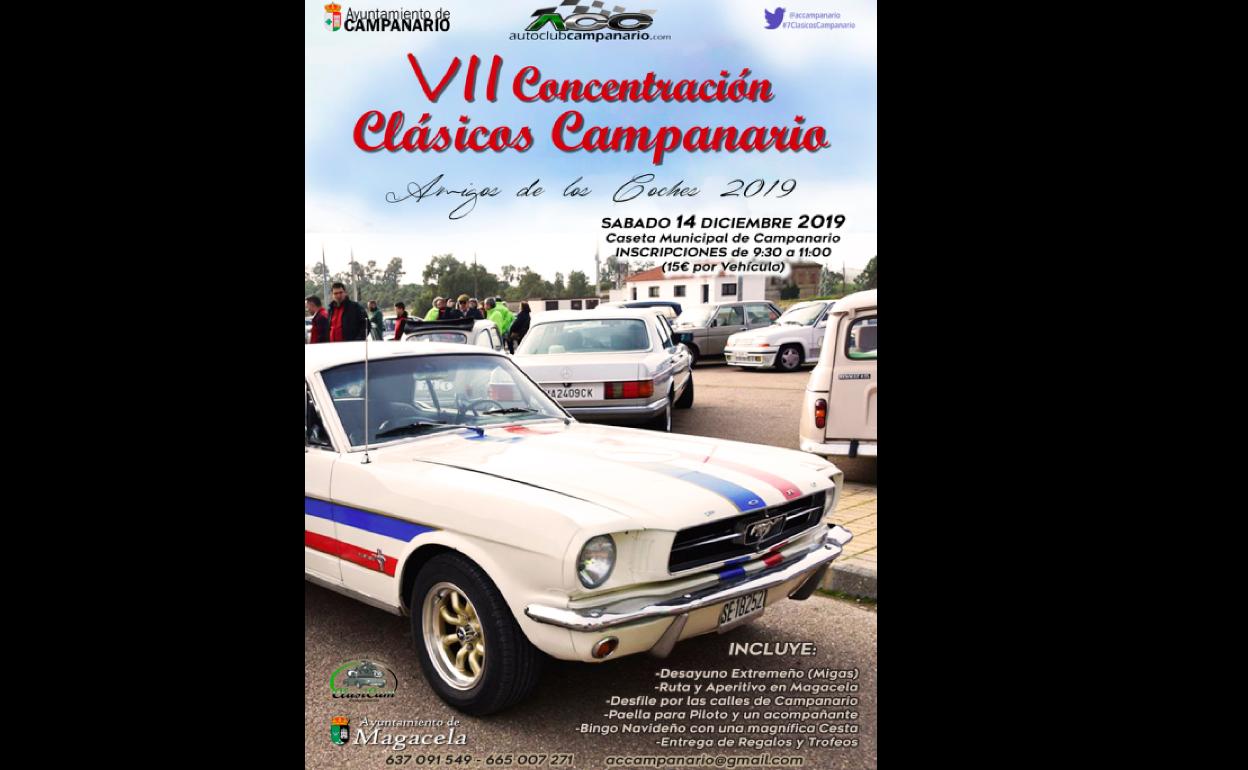 Un centenar de coches y motos clásicas se darán cita este sábado en Campanario