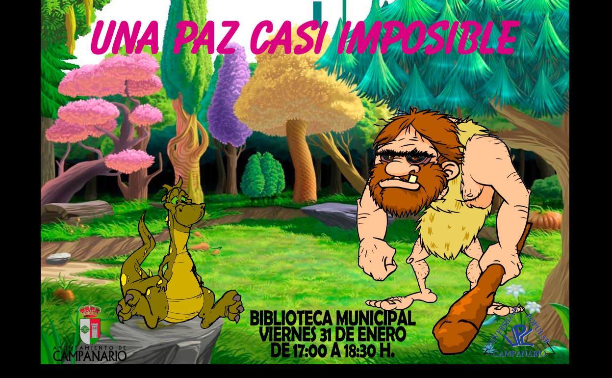 La biblioteca organiza actividades y un cuentacuento sobre la paz