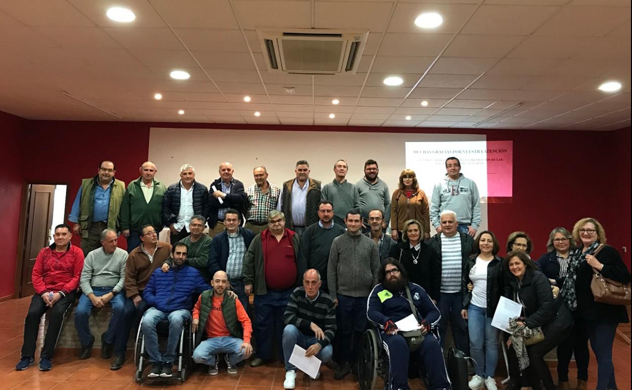 Miembros de la Asociación para la promoción de personas con discapacidad de Campanario. 
