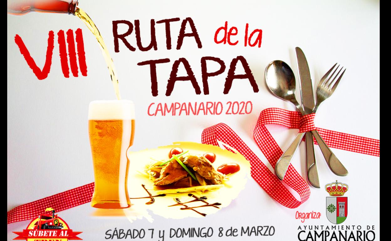 Cartel de la Ruta de la Tapa. 