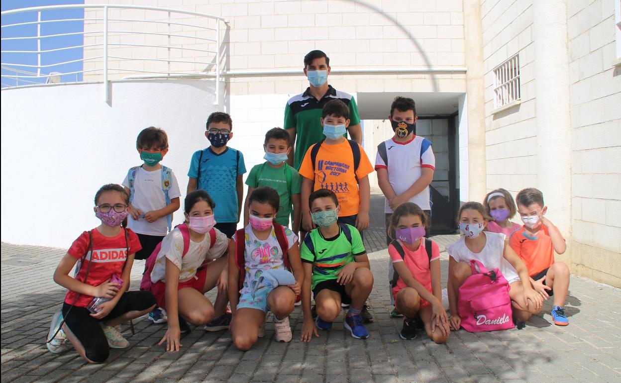 Participantes en el campamento de verano. 