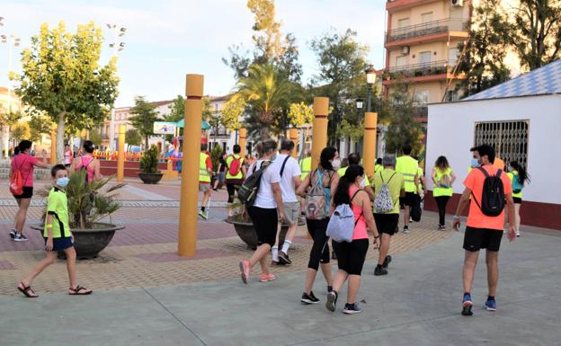 Participantes en la ruta. 