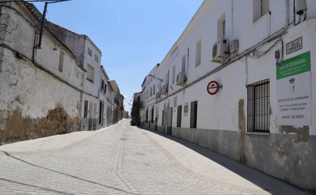 Aspecto actual de la calle Carrera de Campanario. 