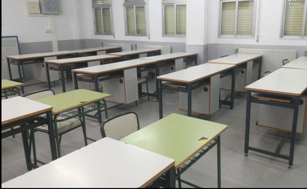 Aula del IES Bartolomé J. Gallardo. 