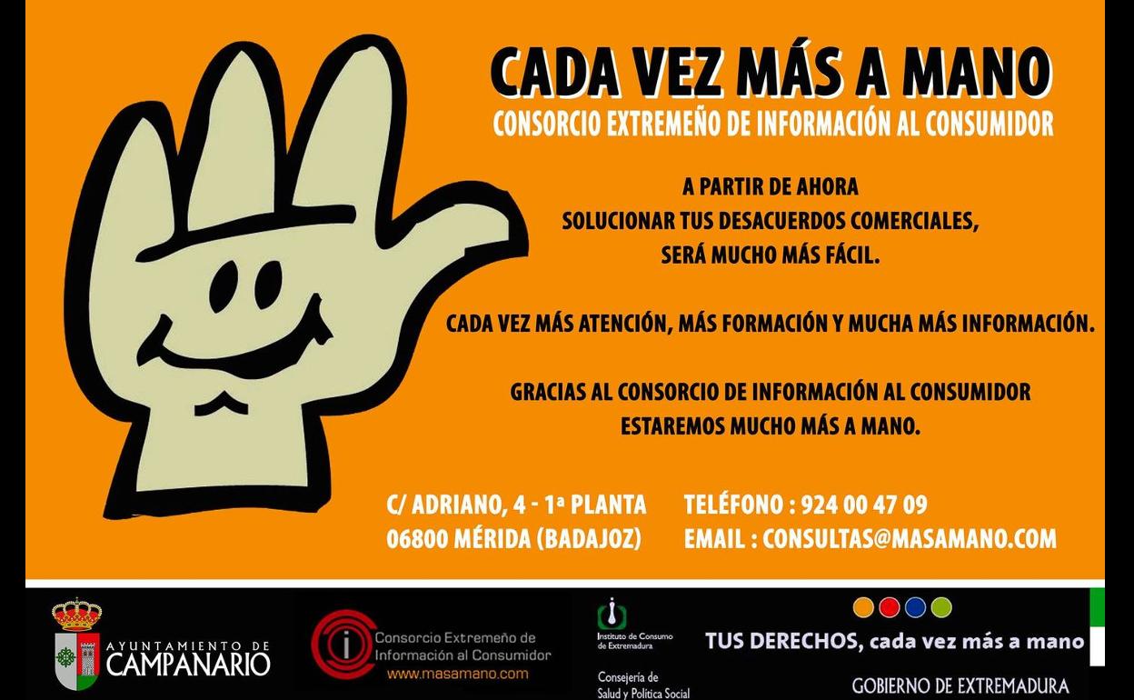 El técnico de información al consumidor atenderá este viernes en el Ayuntamiento