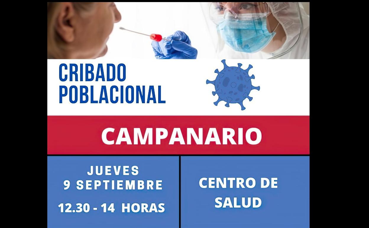 Se hará un cribado masivo el próximo jueves en el Centro de Salud